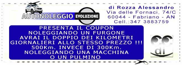 Coupon Autonoleggio Evoluzione