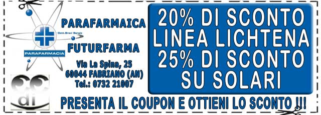 Coupon PARAFARMACIA FUTURFARMA FABRIANO