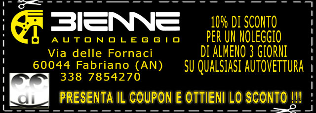 Coupon sconti Autonoleggio Evoluzione