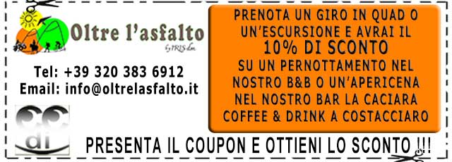 Coupon sconti Oltrelasfalto.it Marche