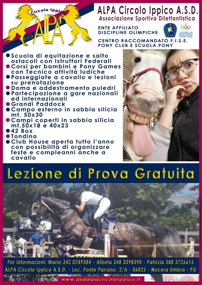 ALPA CIRCOLO IPPICO A.S.D. ALPA CIRCOLO IPPICO A.S.D. E' A NOCERA UMBRA